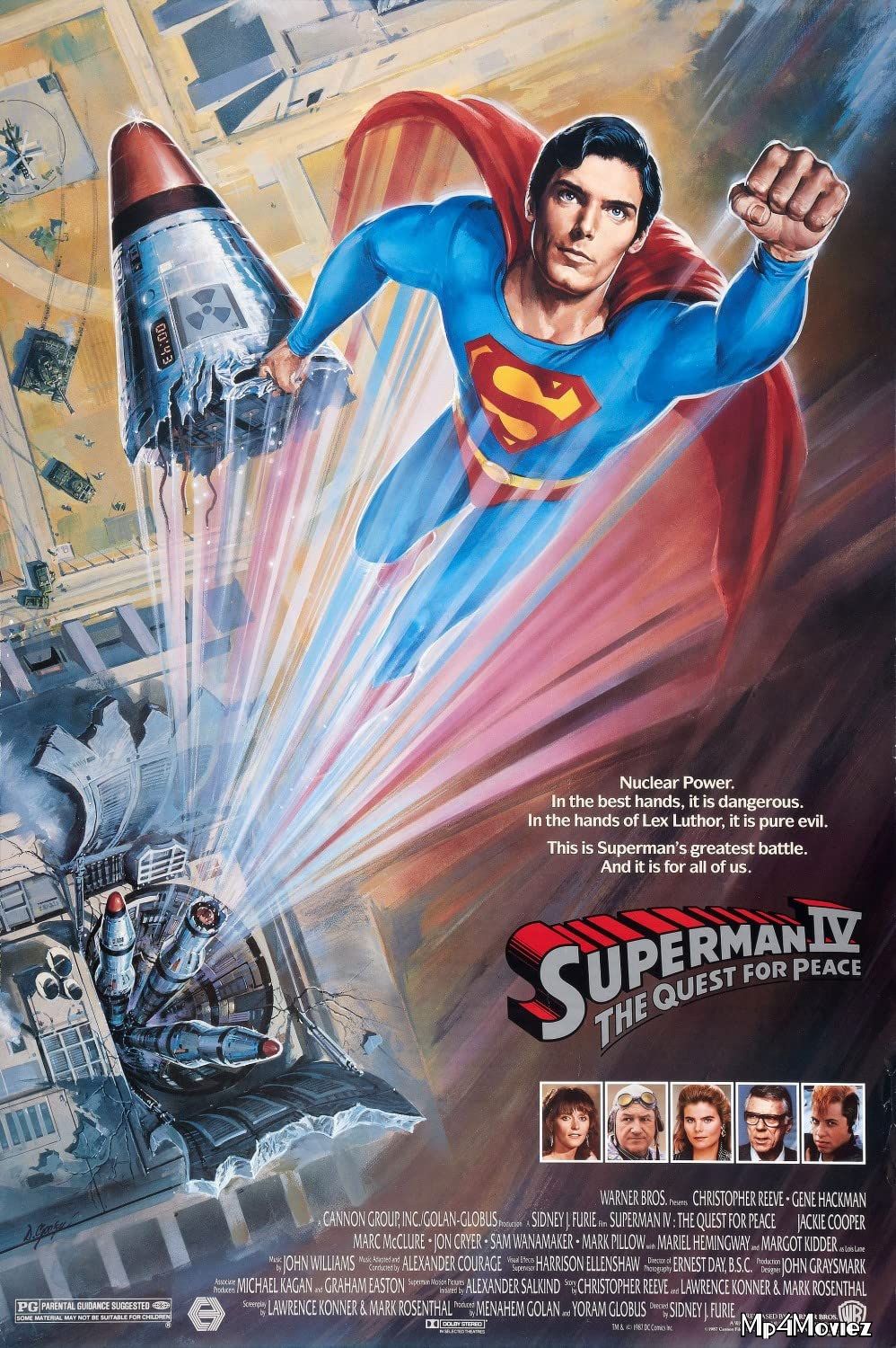 poster of Superman 4 The Quest for Peace (1987) Hindi Dubbed Full Movie