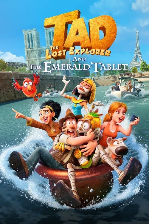 poster of Tad the Lost Explorer and the Emerald Tablet (2022) Hindi Dubbed