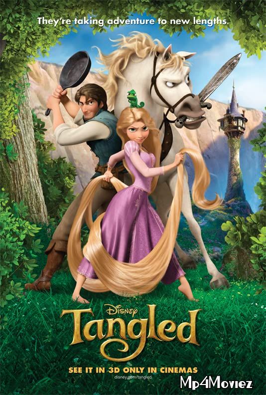 poster of Tangled (2010) Hindi Dubbed HDRip