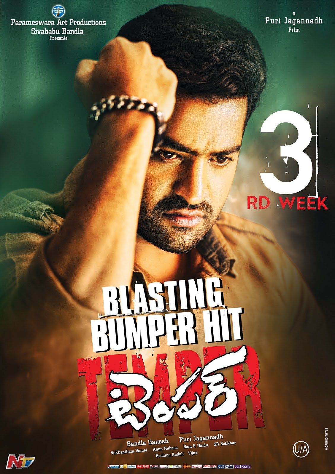 poster of Temper (2015) Hindi Dubbed