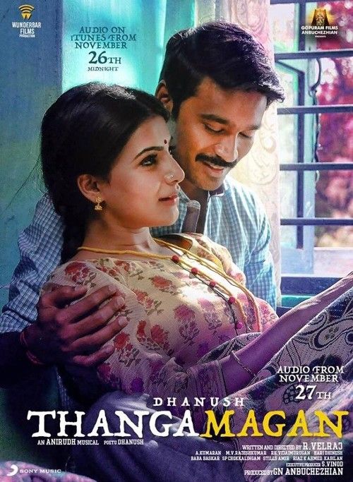 poster of Thanga Magan (2015) Hindi Dubbed Movie