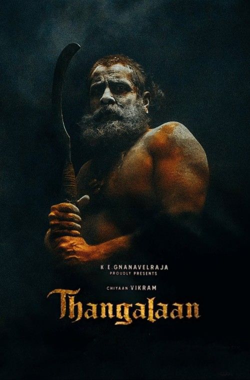 poster of Thangalaan 2024 Hindi (Line Audio) Dubbed Movie