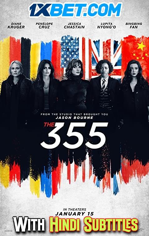 poster of The 355 (2022) English (With Hindi Subtitles) CAMRip