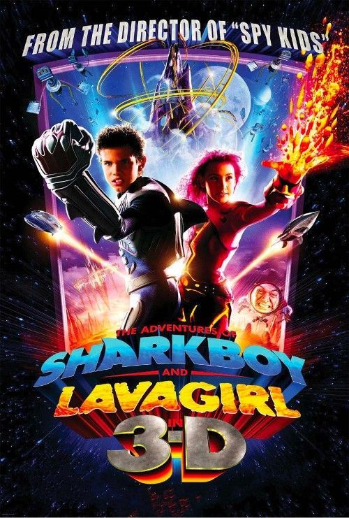 poster of The Adventures of Sharkboy and Lavagirl 3-D (2005) Hindi Dubbed Movie