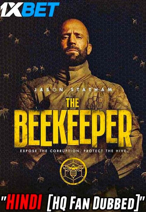 poster of The Beekeeper (2024) Hindi HQ Dubbed Movie