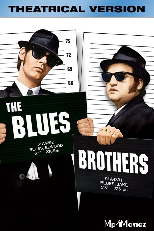 poster of The Blues Brothers 1980 Hindi Dubbed Movie