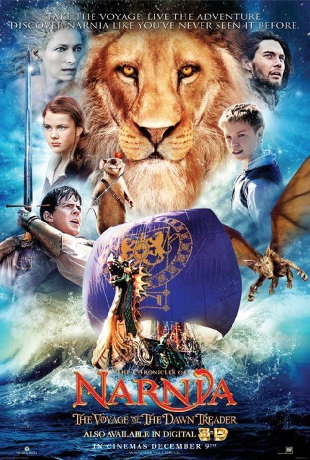 poster of The Chronicles of Narnia: The Voyage of the Dawn Treader (2010) Hindi Dubbed BluRay