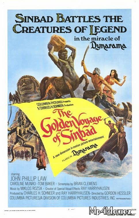 poster of The Golden Voyage of Sinbad 1973 Hindi Dubbed Movie