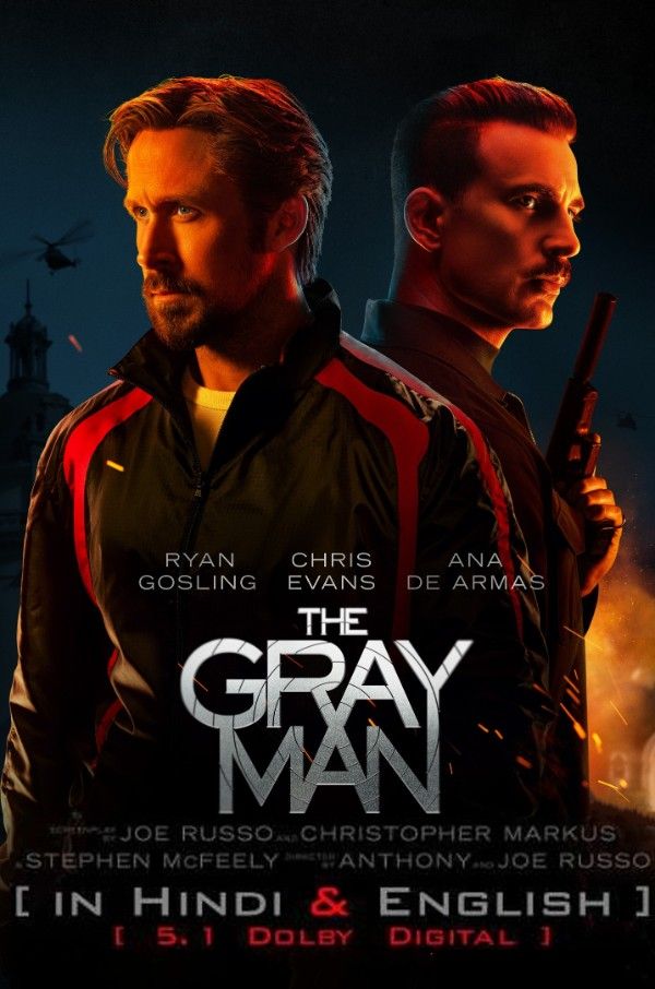 poster of The Gray Man (2022) Hindi Dubbed HDRip