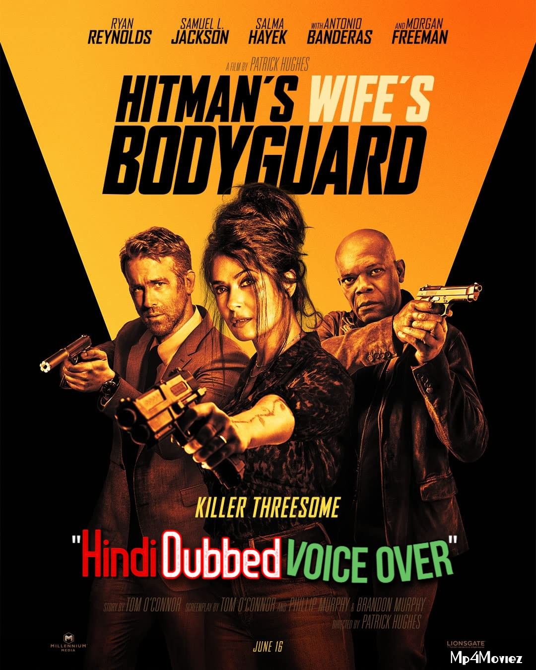 poster of The Hitmans Wifes Bodyguard (2021) Hindi (Voice Over) Dubbed WEBRip