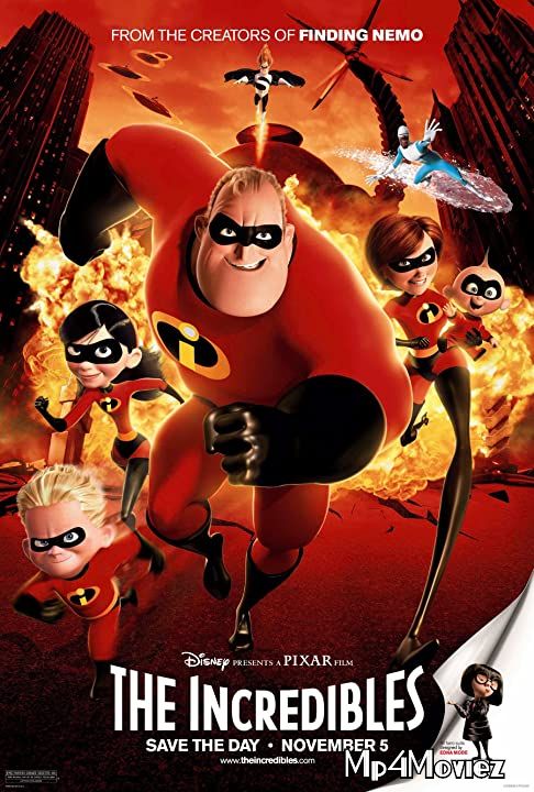 poster of The Incredibles (2004) Hindi Dubbed BRRip