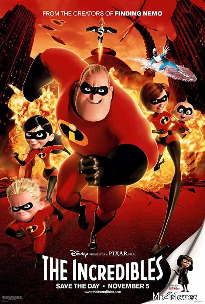 poster of The Incredibles 2004 Hindi Dubbed Movie