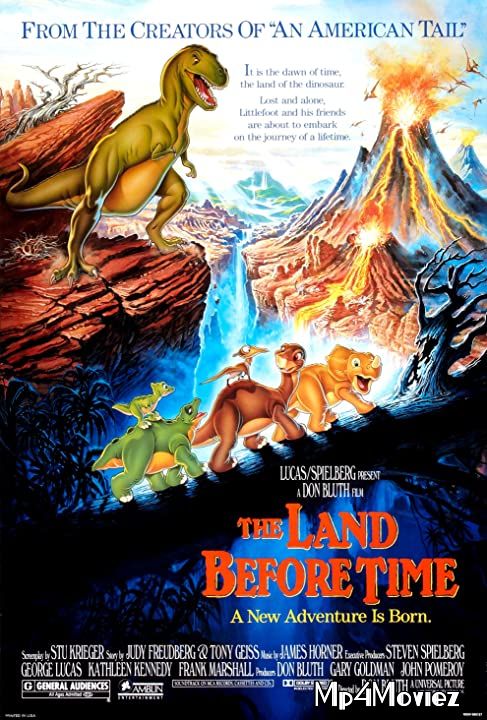 poster of The Land Before Time (1988) Hindi Dubbed BluRay