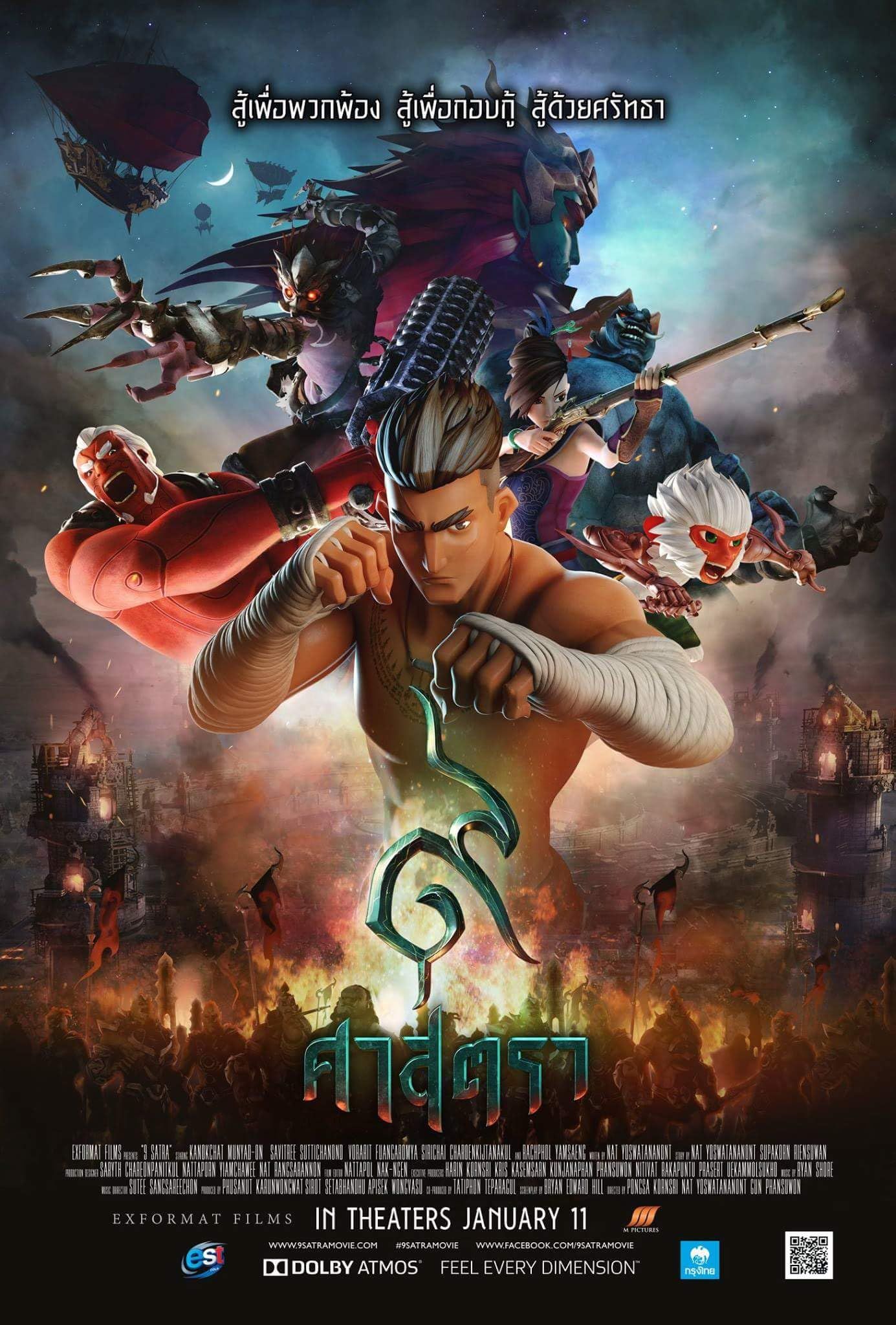 poster of The Legend of Muay Thai 9 Satra (2018) Hindi Dubbed Movie