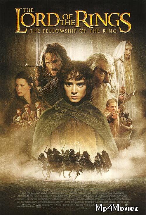 poster of The Lord of the Rings The Fellowship of the Ring (2001) Extended Hindi Dubbed BRRip