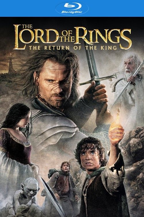 poster of The Lord of the Rings: The Return of the King (2003) Extended Hindi Dubbed Movie