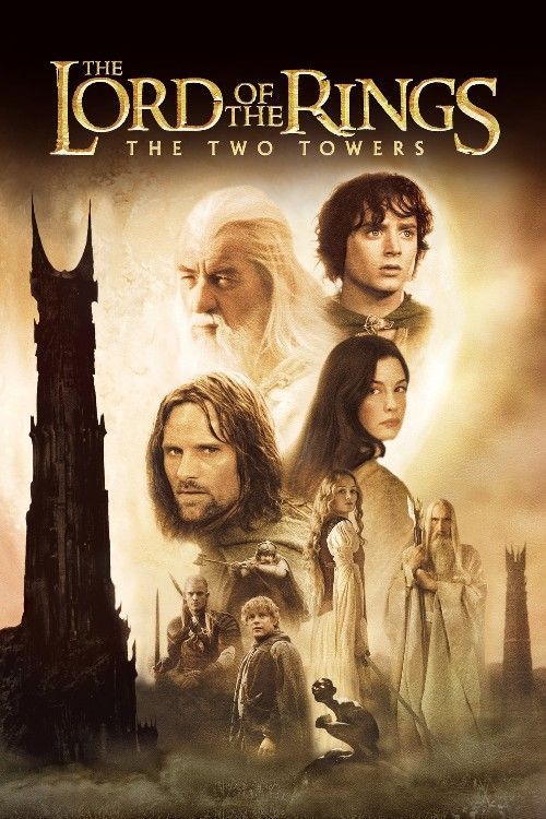 poster of The Lord of the Rings: The Two Towers (2002) Hindi Dubbed Movie