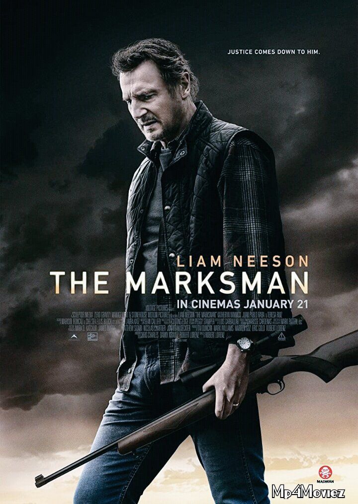 poster of The Marksman (2021) Hollywood English HDRip