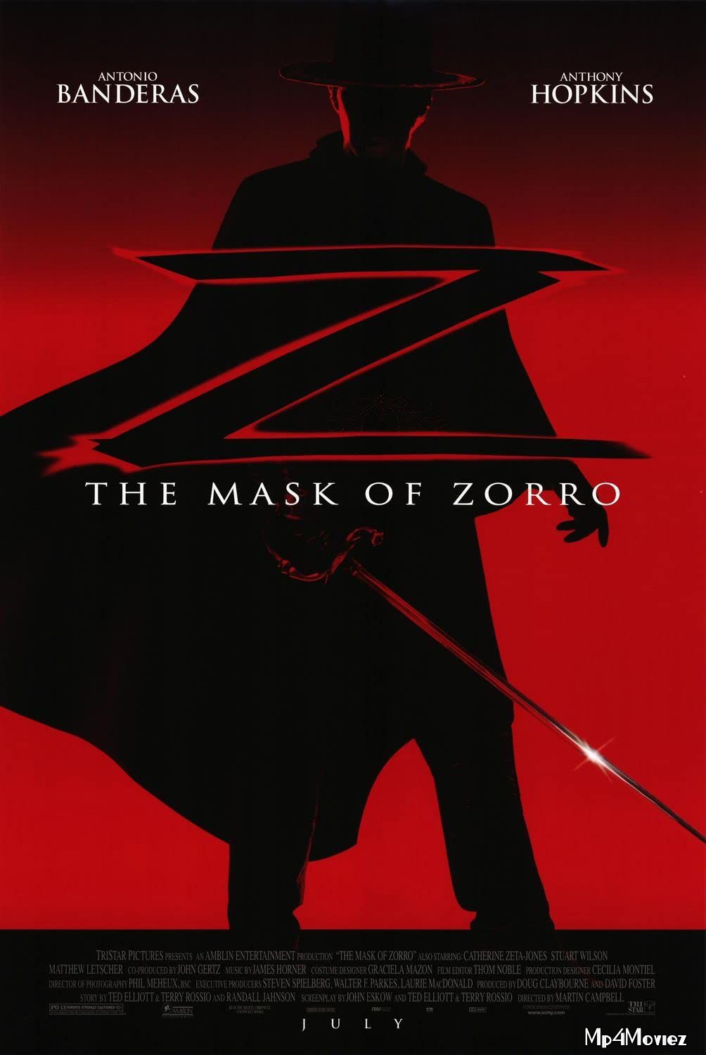 poster of The Mask of Zorro 1998 Hindi Dubbed Full Movie