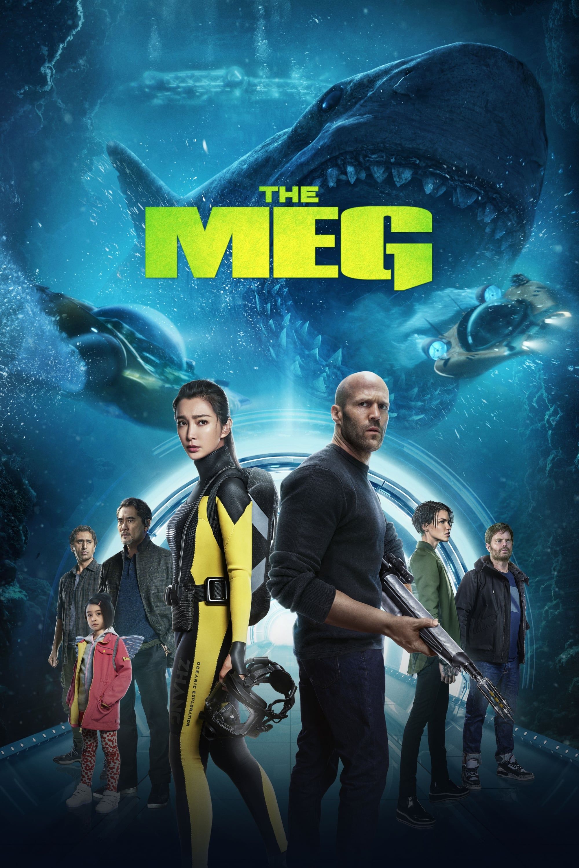 poster of The Meg (2018) Hindi Dubbed Movie