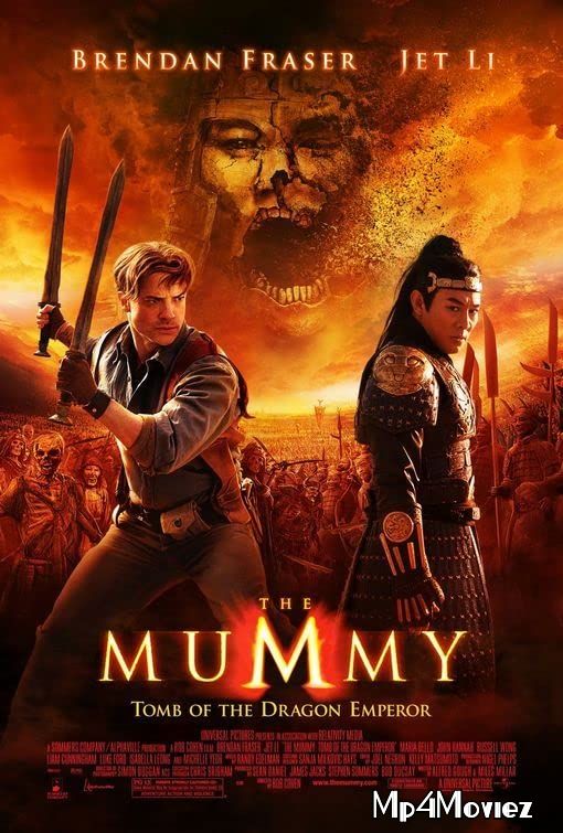 poster of The Mummy Tomb of the Dragon Emperor (2008) Hindi Dubbed BRRip