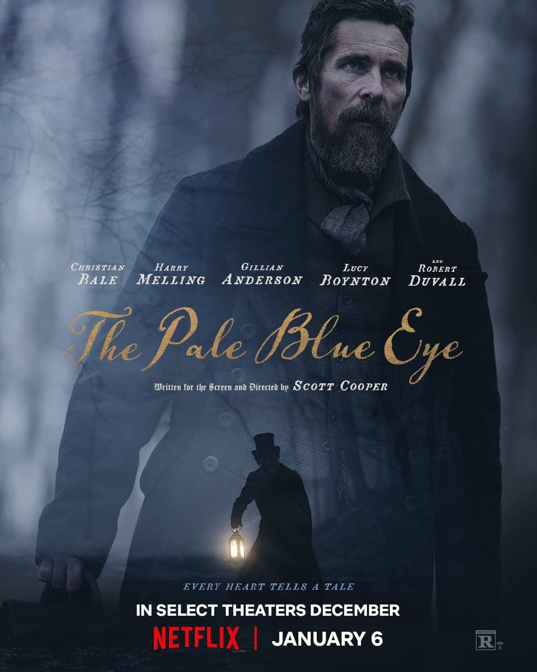 poster of The Pale Blue Eye (2022) Hindi Dubbed HDRip