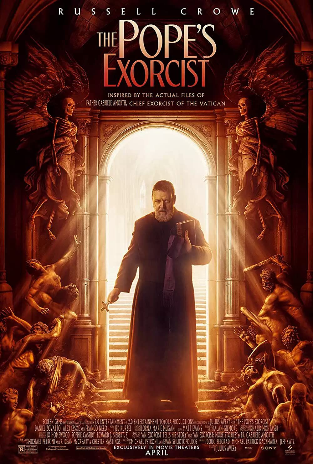 poster of The Popes Exorcist (2023) Hindi Dubbed HDRip