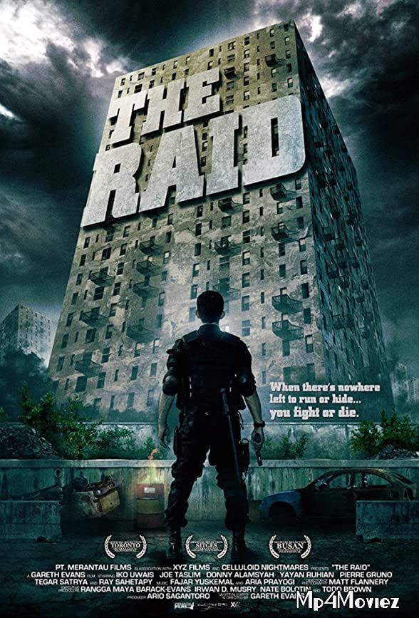 poster of The Raid Redemption (2011) Hindi Dubbed BRRip