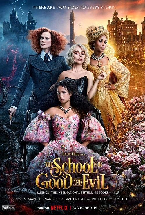 poster of The School for Good and Evil (2022) Hindi Dubbed WEB-DL