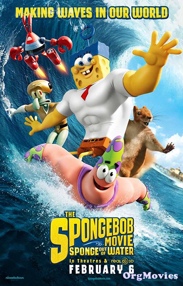 poster of The SpongeBob Movie Sponge Out of Water 2015 Hindi Dubbed