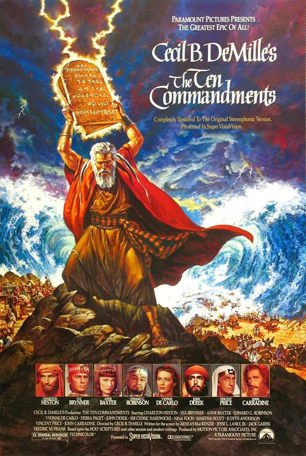 poster of The Ten Commandments (1956) Hindi Dubbed BluRay