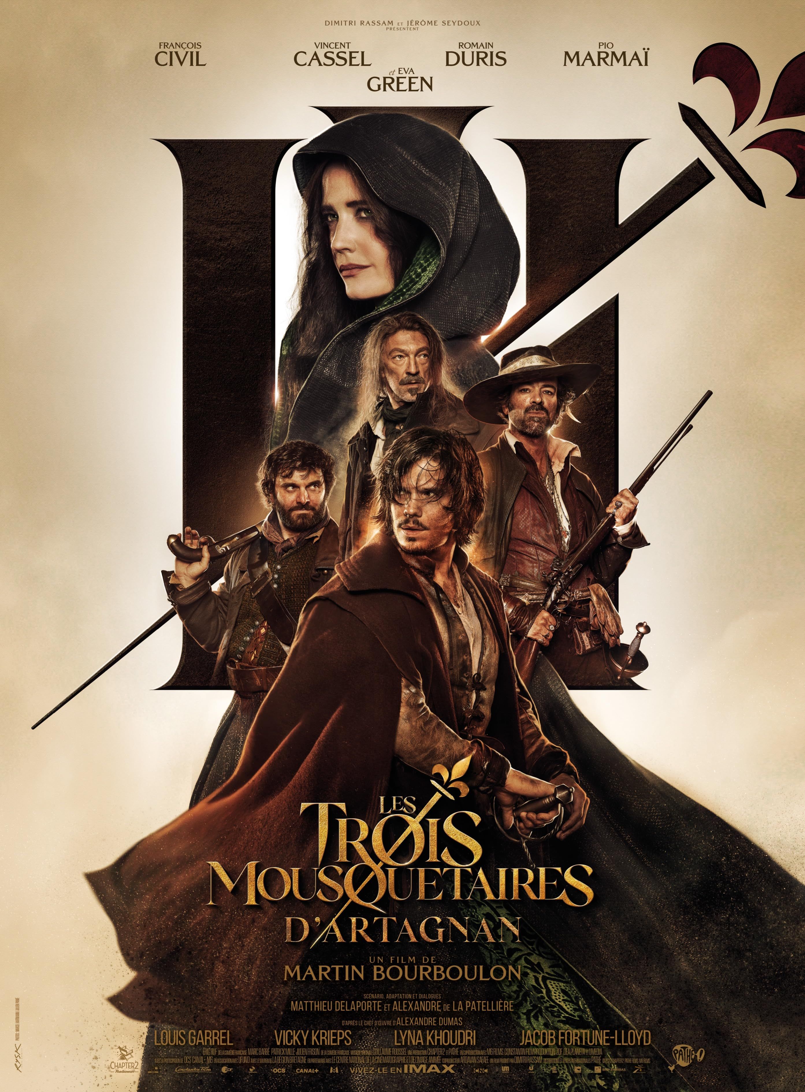 poster of The Three Musketeers: DArtagnan 2023 Telugu Dubbed (Unofficial) WEBRip