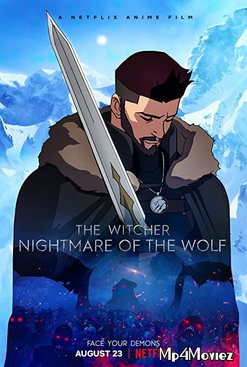 poster of The Witcher Nightmare of the Wolf (2021) Hindi Dubbed NF HDRip