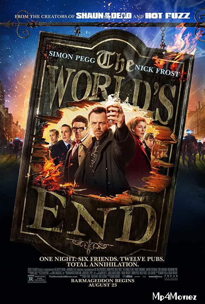 poster of The Worlds End 2013 Hindi Dubbed Movie