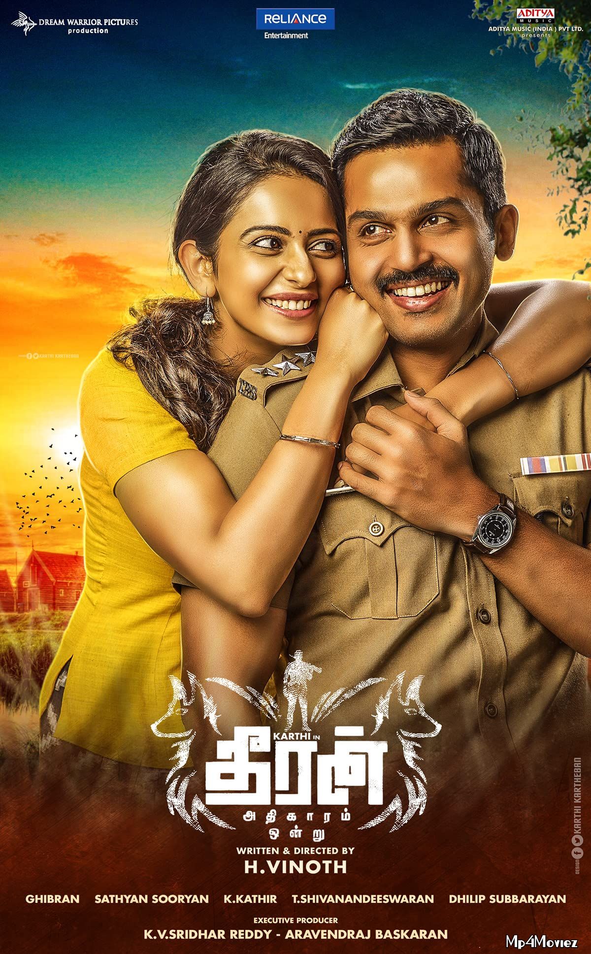 poster of Theeran (Theeran Adhigaaram Ondru) 2021 Hindi Dubbed HDRip