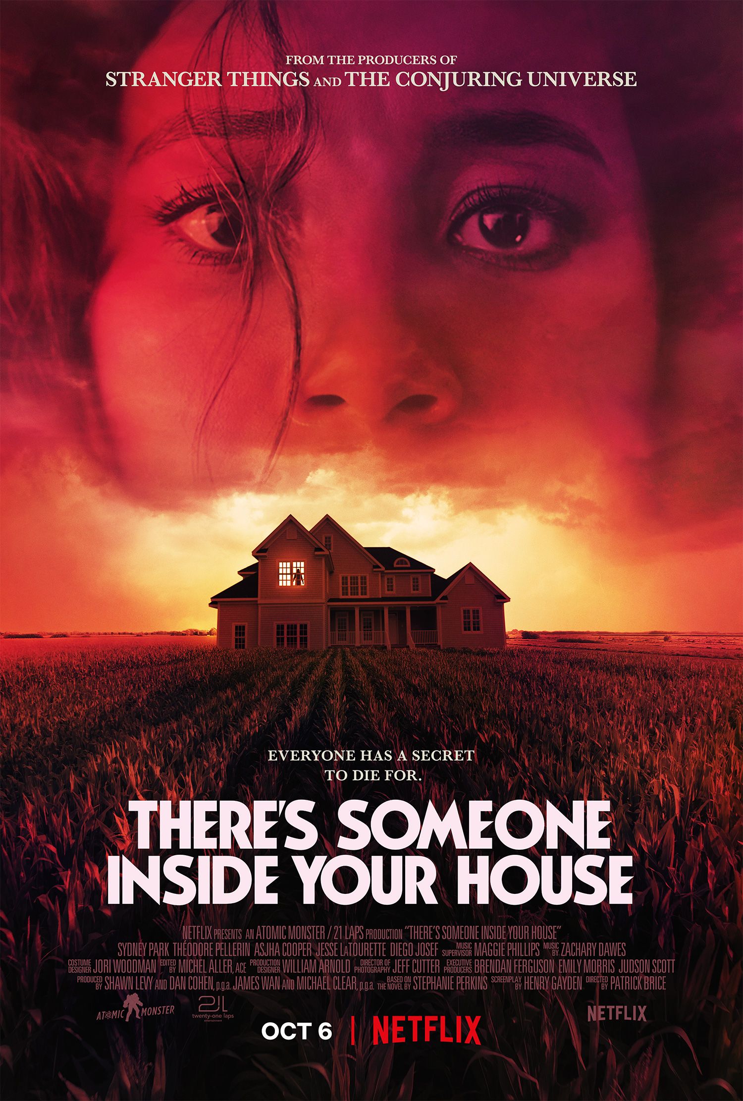 poster of Theres Someone Inside Your House (2021) Hindi Dubbed HDRip