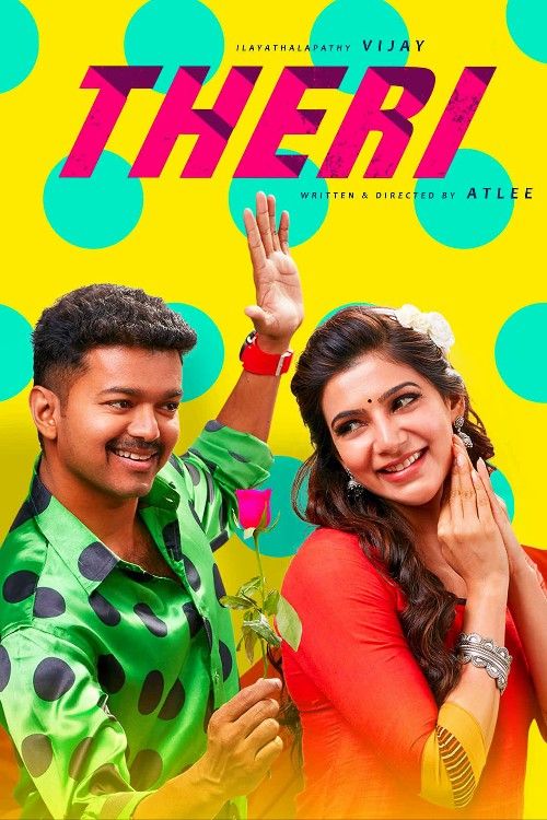 poster of Theri (2016) South Hindi Dubbed Movie