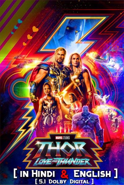 poster of Thor Love and Thunder (2022) Hindi Dubbed ORG HDRip