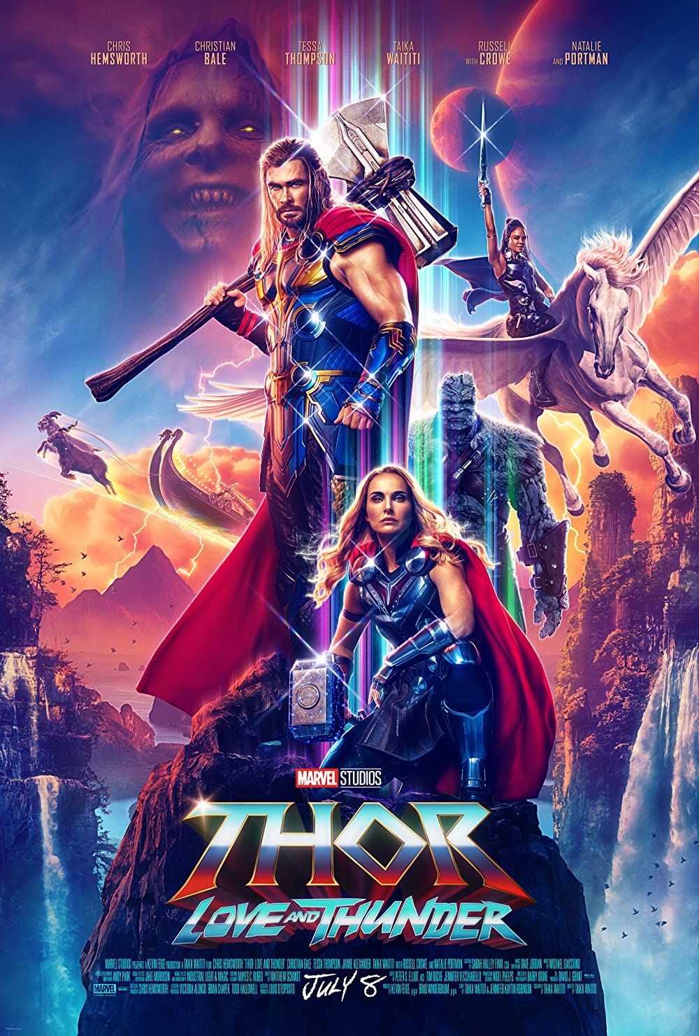 poster of Thor: Love and Thunder (2022) Hindi Dubbed HDCAM