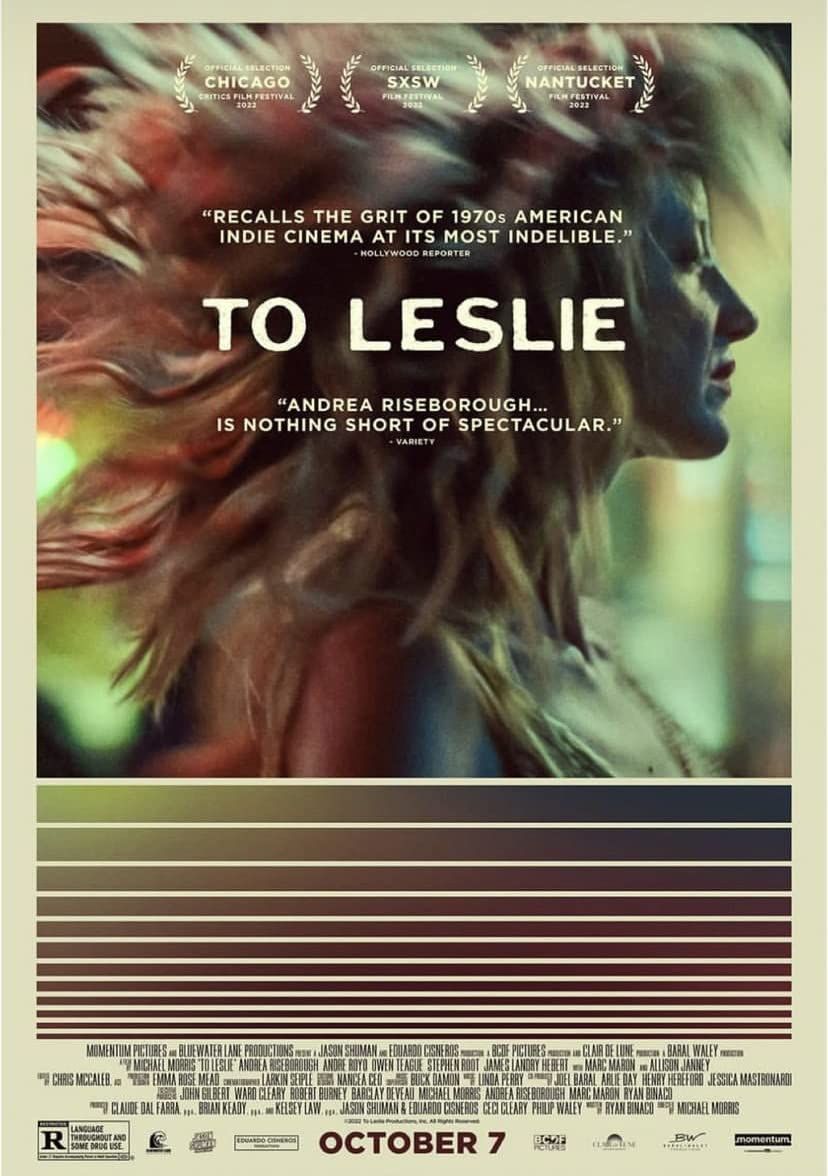 poster of To Leslie 2022 Hindi Dubbed (Unofficial) WEBRip