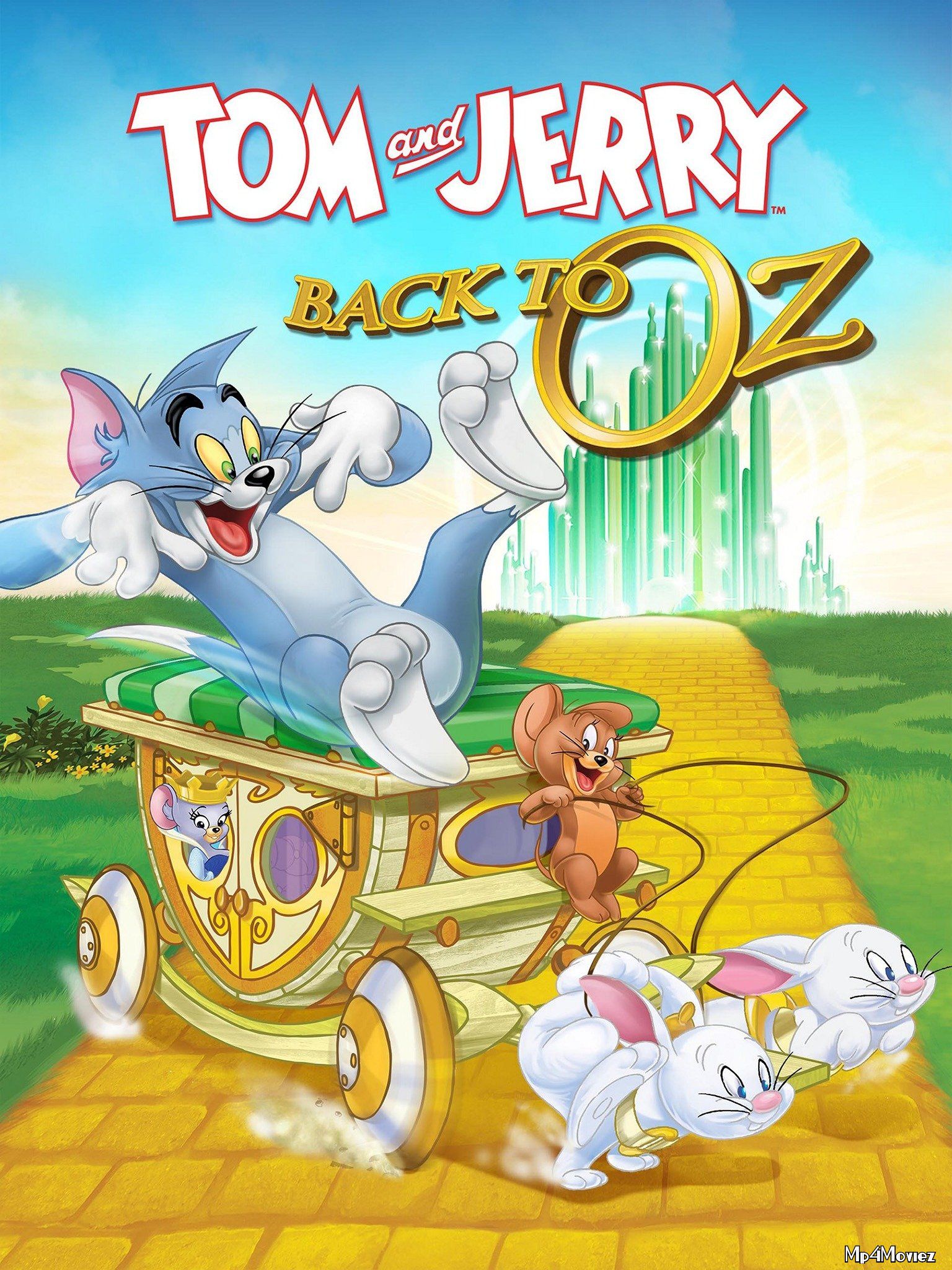 poster of Tom and Jerry: Back to Oz (2016) Hindi Dubbed BluRay