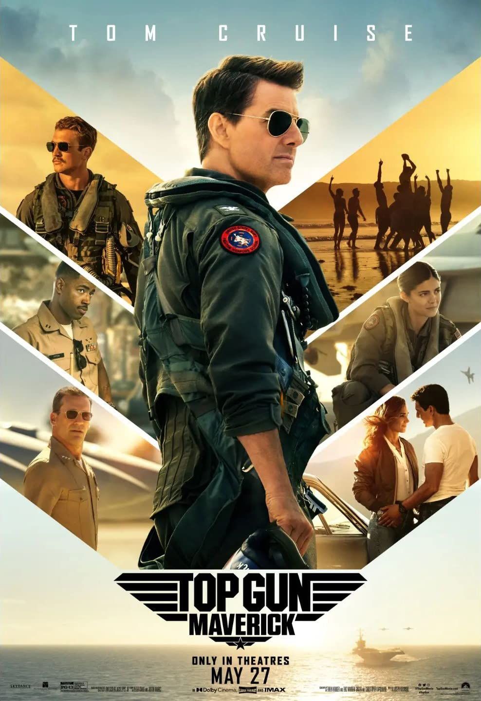 poster of Top Gun: Maverick (2022) Hindi (Line) Dubbed HDRip