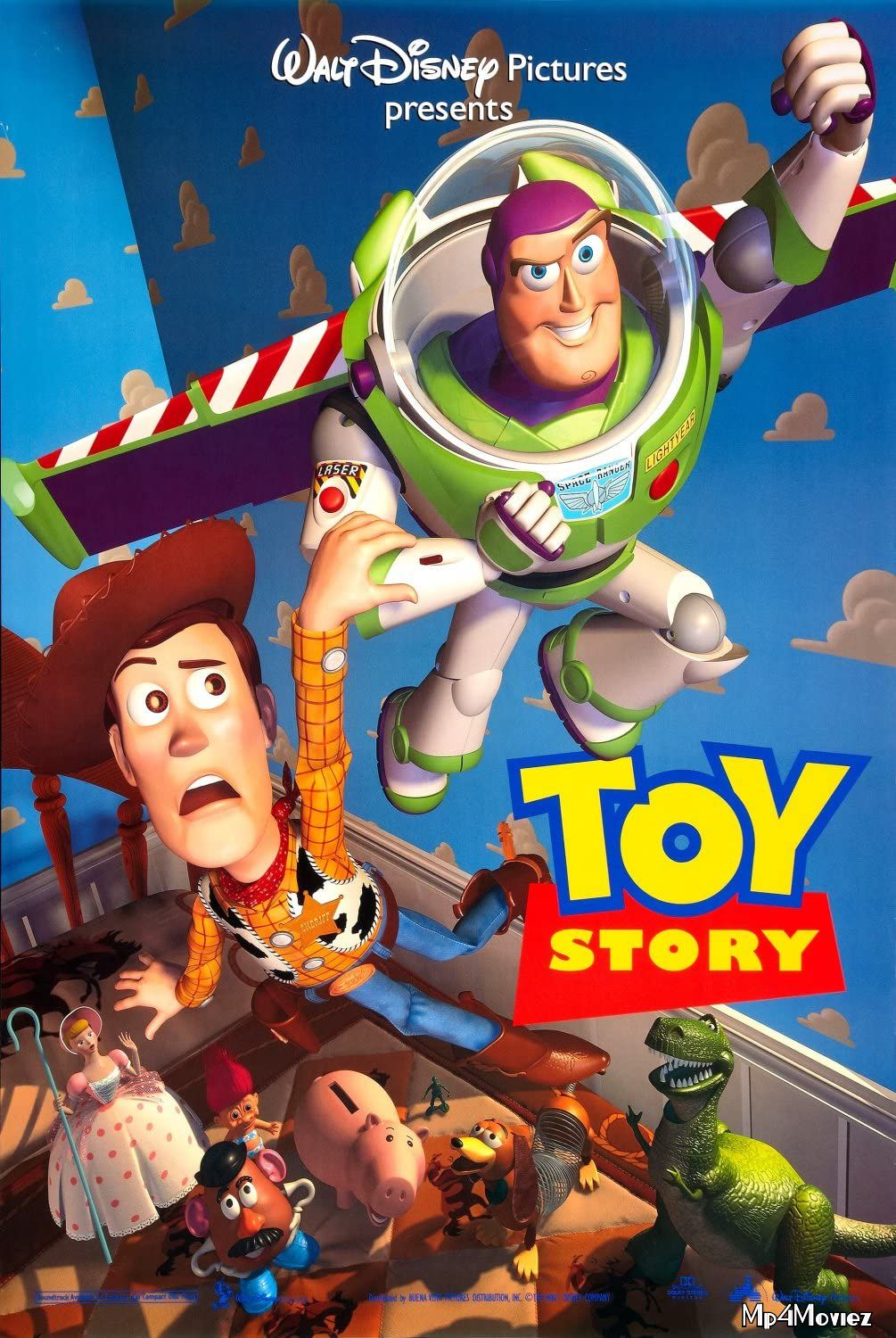 poster of Toy Story (1995) Hindi Dubbed BRRip