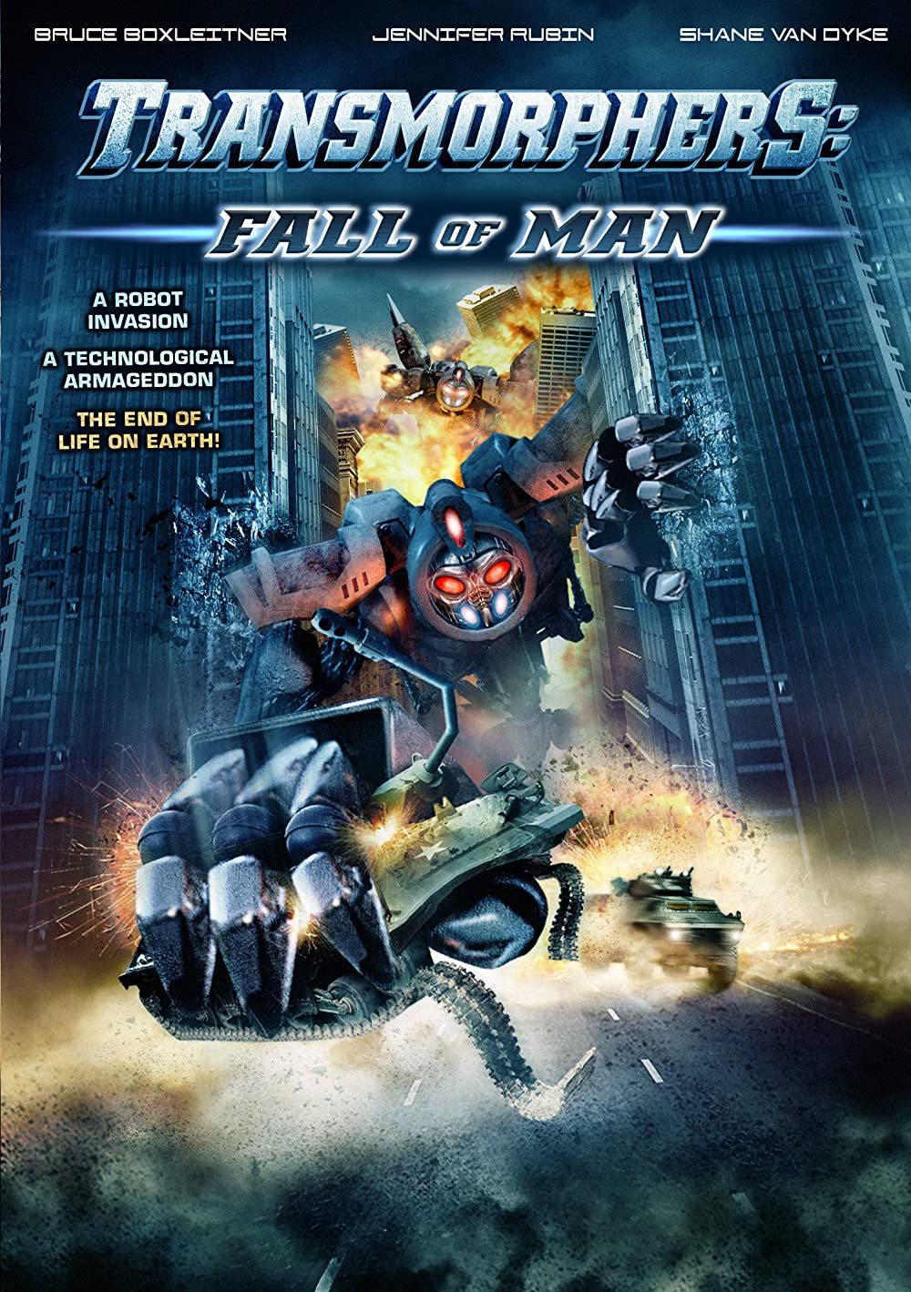 poster of Transmorphers Fall of Man (2009) Hindi ORG Dubbed BluRay