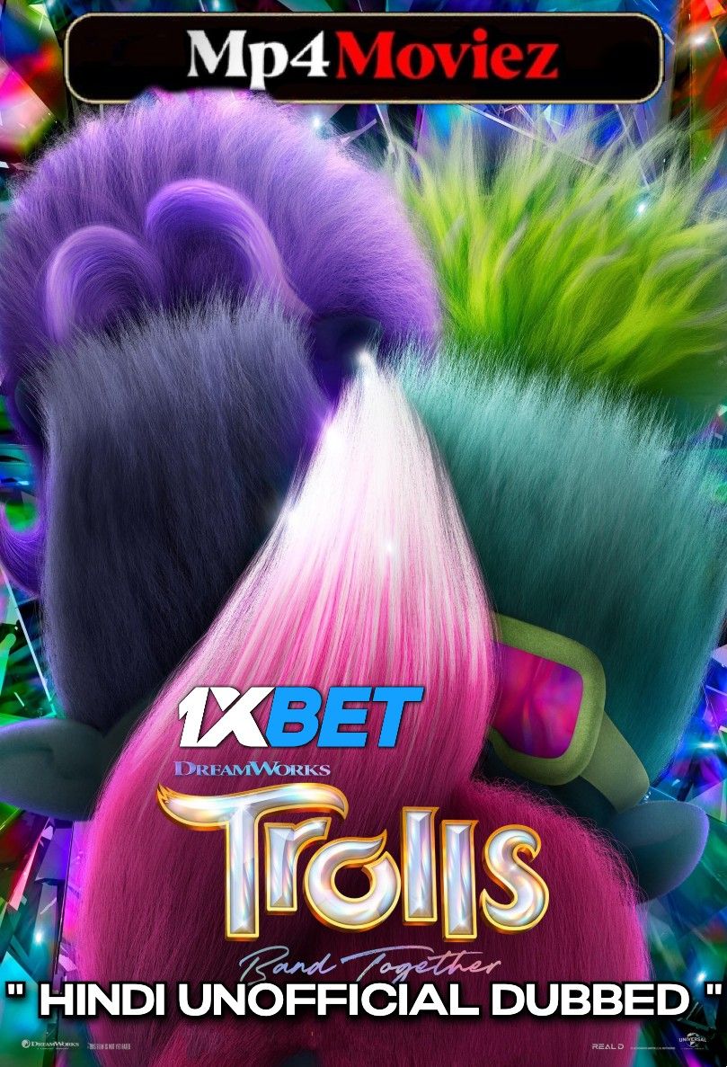 poster of Trolls Band Together (2023) Hindi (Unofficial) Dubbed