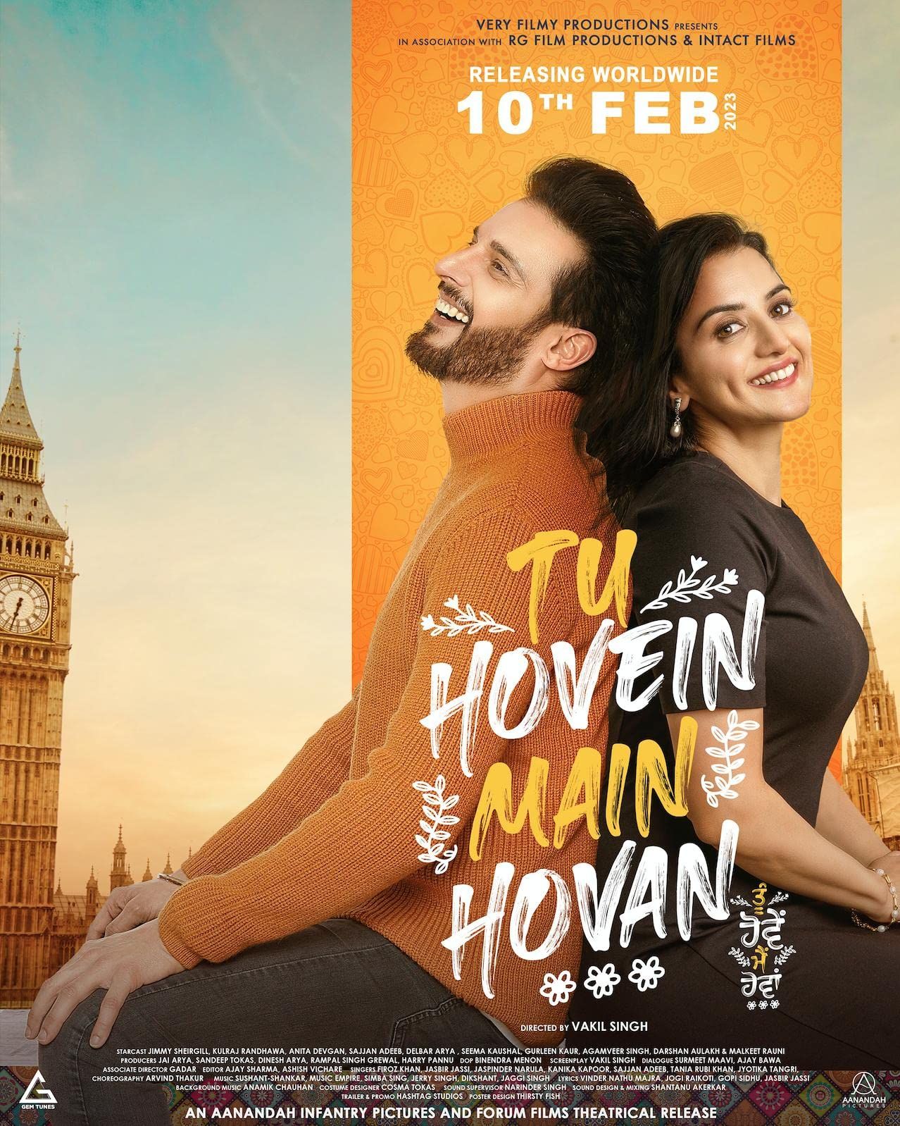 poster of Tu Hovein Main Hovan (2023) Punjabi HDCAM