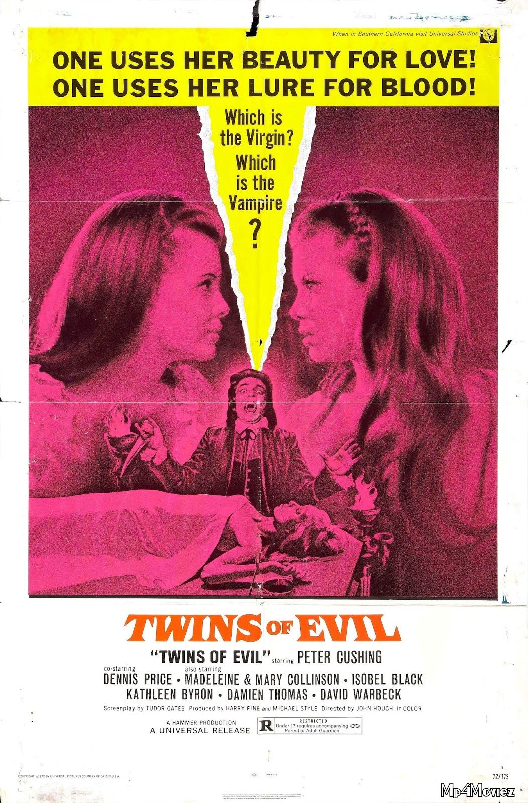 poster of Twins of Evil 1971 Hindi Dubbed Movie