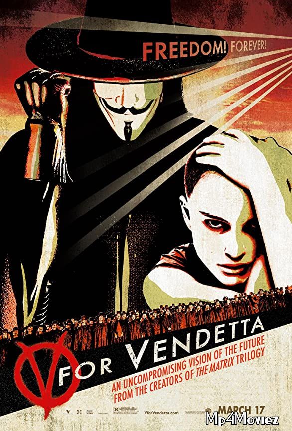 poster of V for Vendetta 2005 Hindi Dubbed Movie