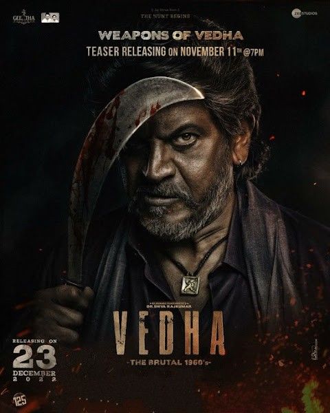 poster of Vedha (2023) Hindi ORG Dubbed HDRip