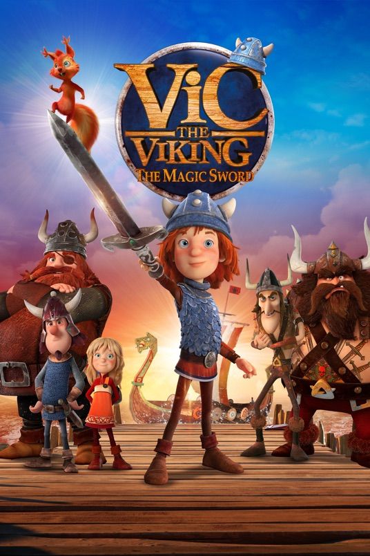 poster of Vic the Viking and the Magic Sword (2019) Hindi Dubbed HDRip